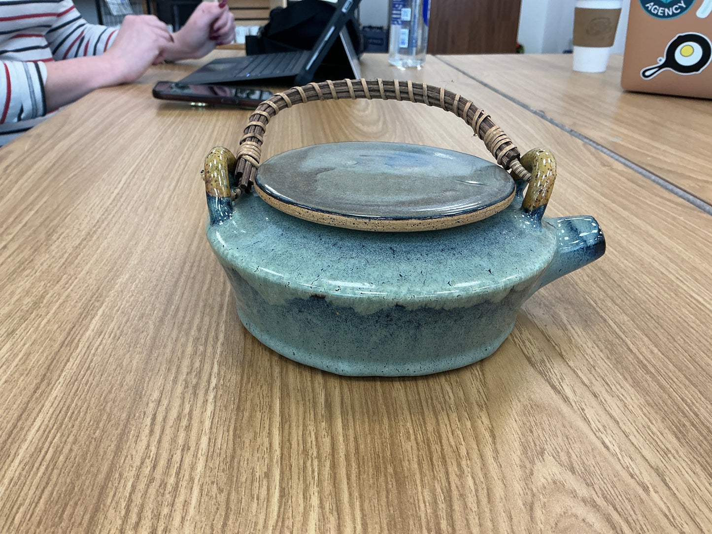 Wicker Handle Teapot