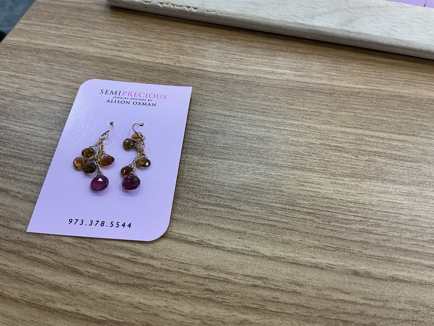Tourmaline Heart Earrings