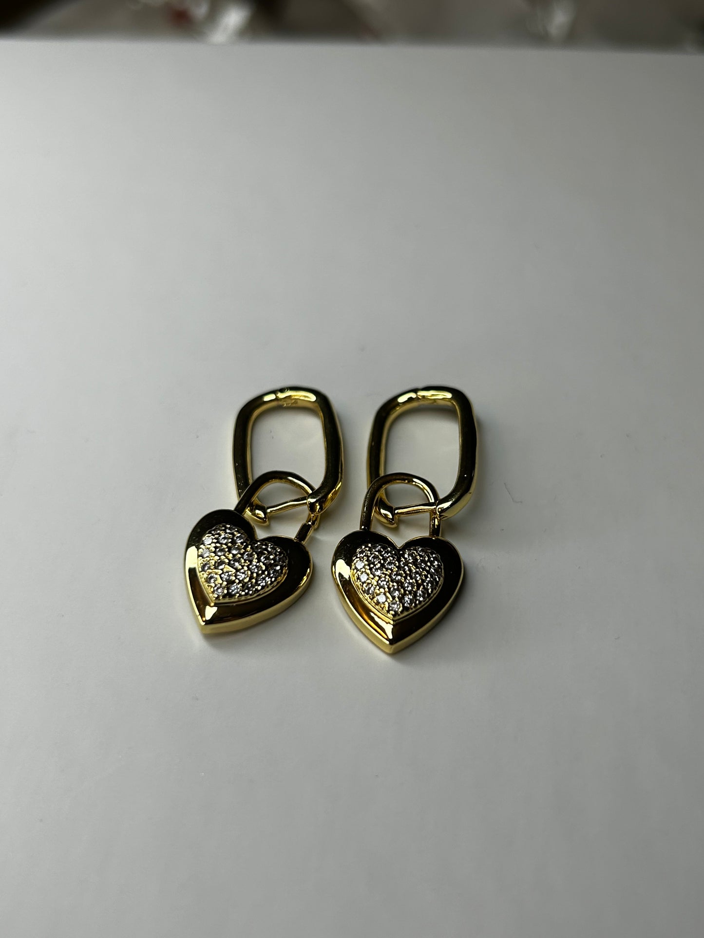 Detailed Heart Earrings