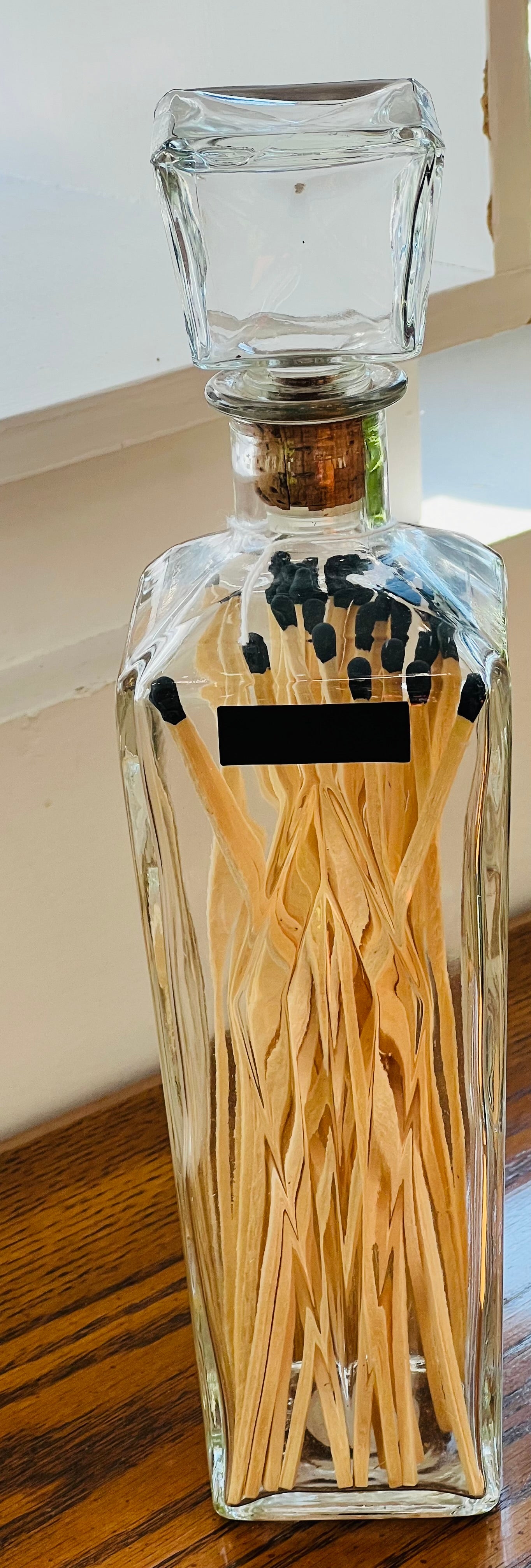 Glass Matchstick Holders