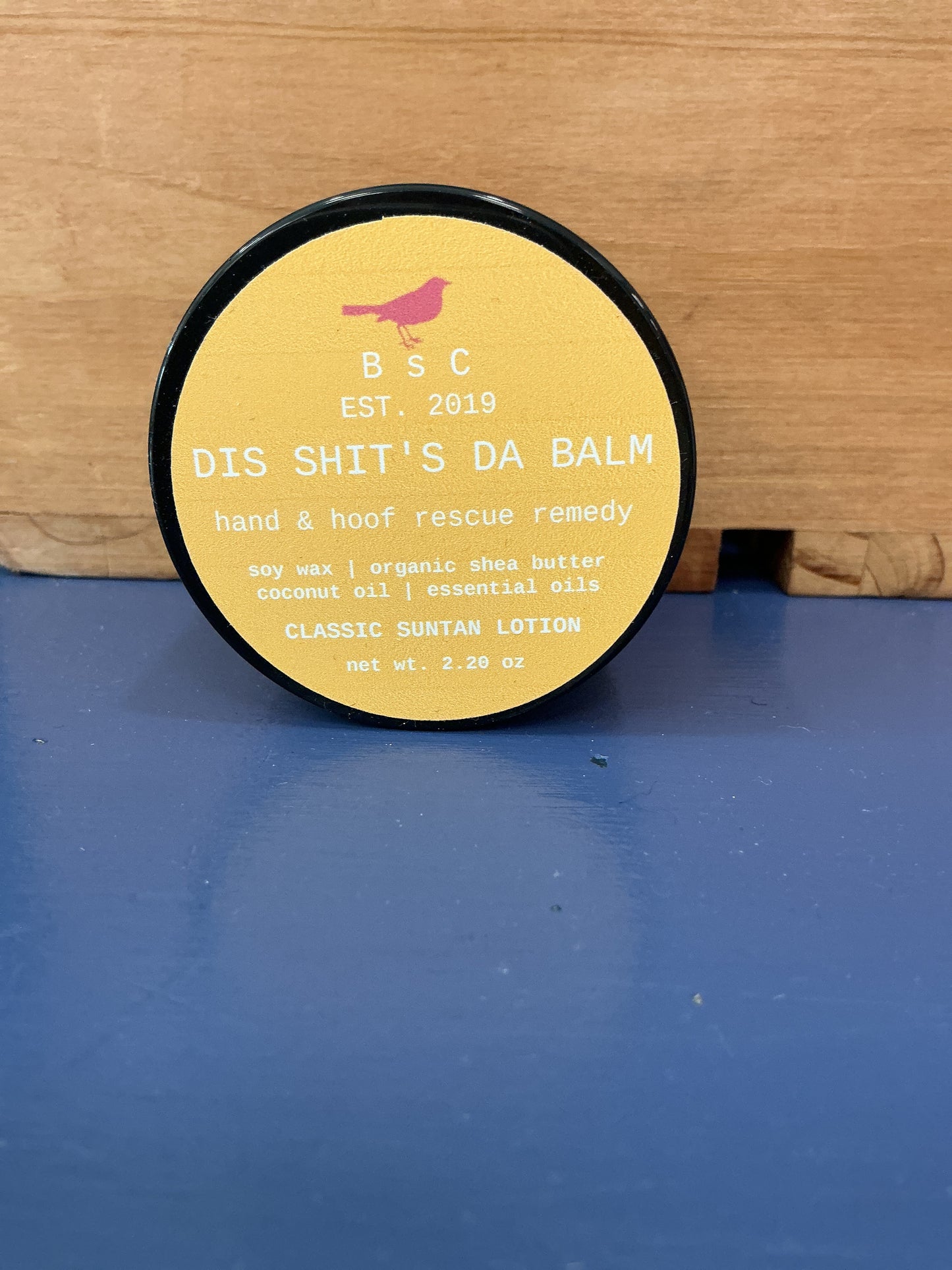 Birdsong Dis Sh*t's Da Balm 2.2oz Amber Glass Jar