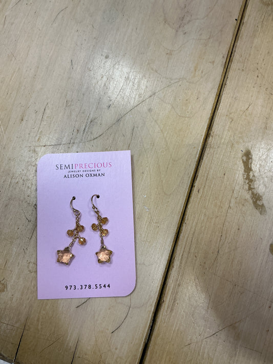 Citrine Star Earrings