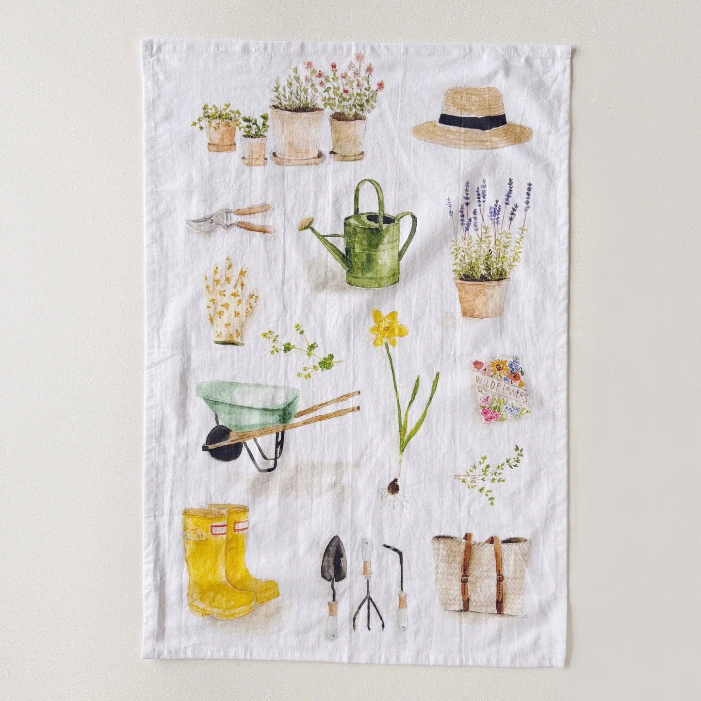 Watercolor Tea Towel
