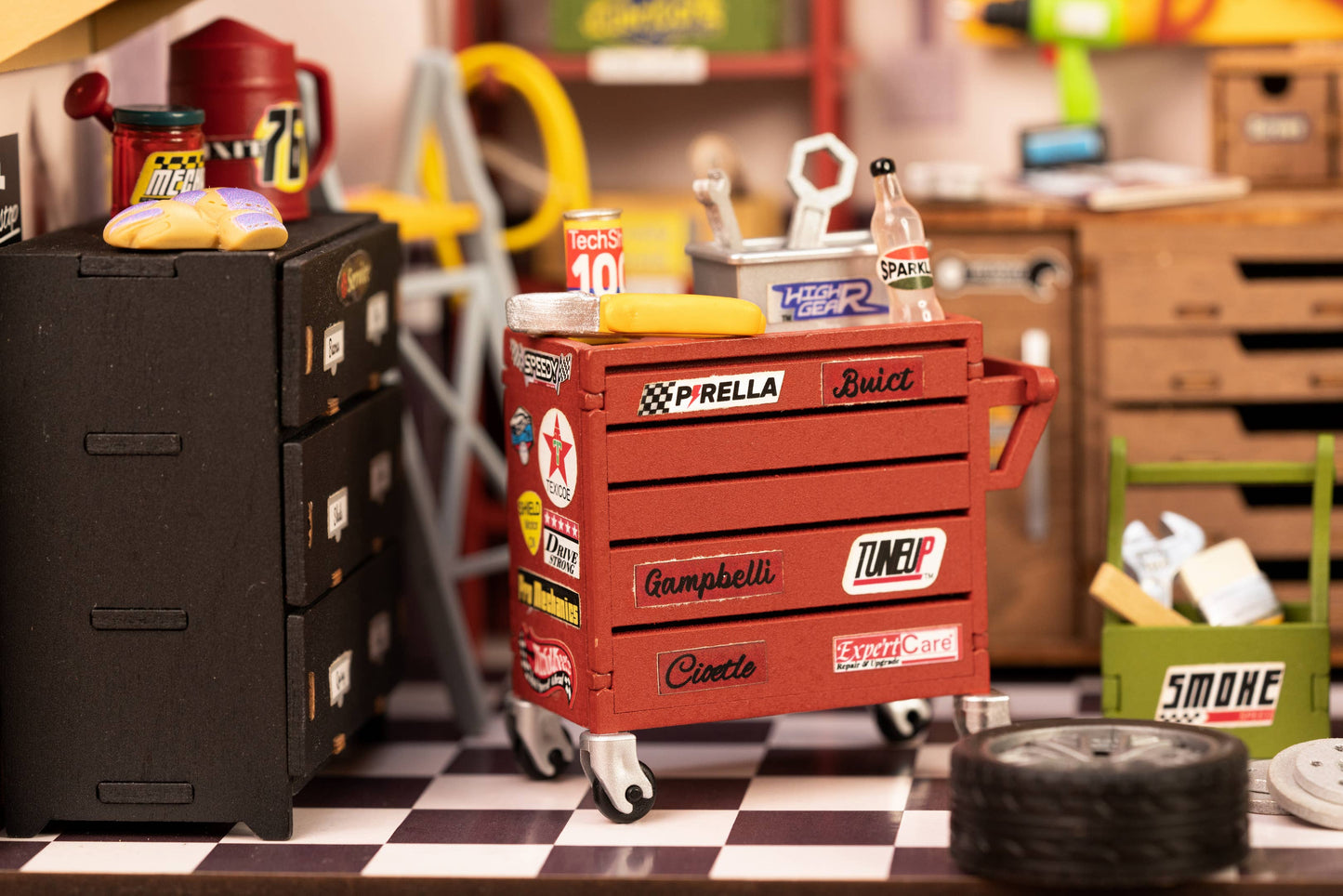 DIY Miniature House Kit: Garage Workshop
