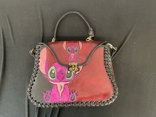 Leather Stitch Purse & Wallet Set