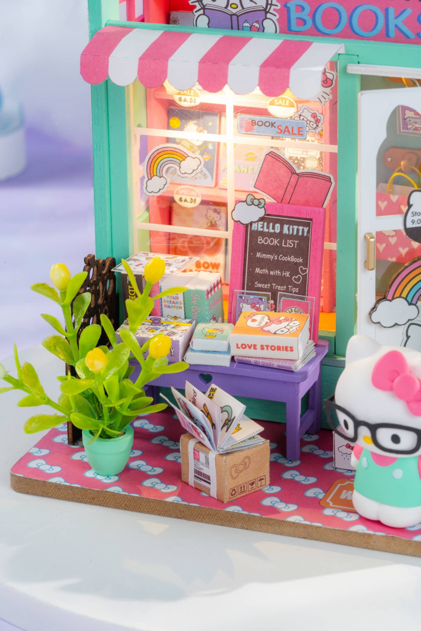 Hello Kitty® Bookstore Kit - DIY Miniature House Kit