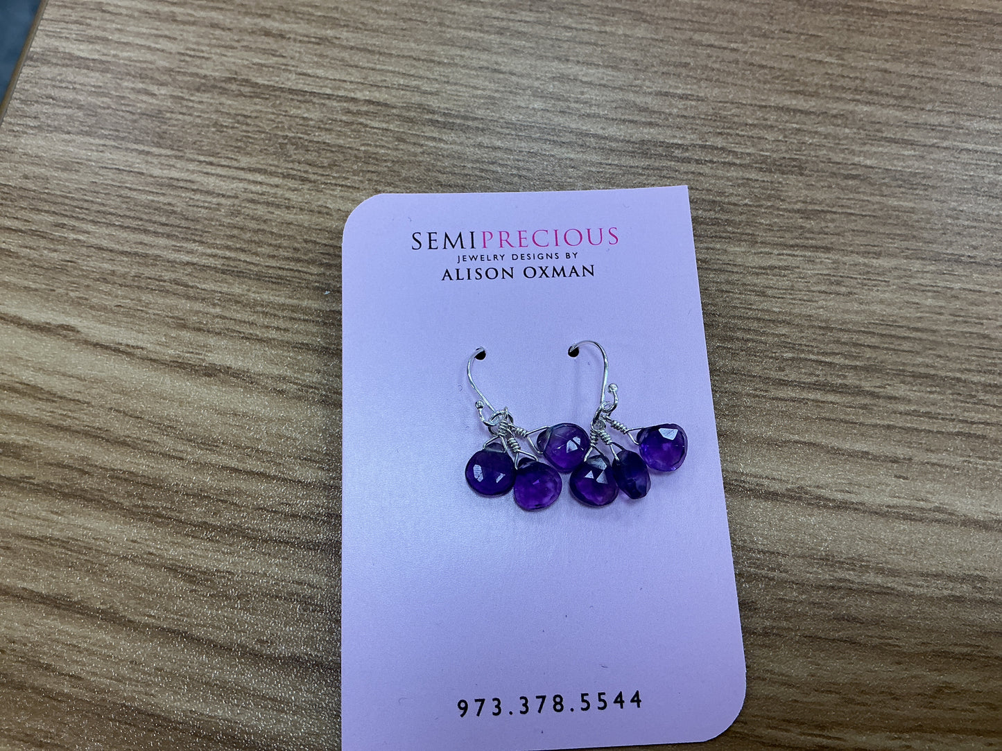 Small Tri-Heart Earrings