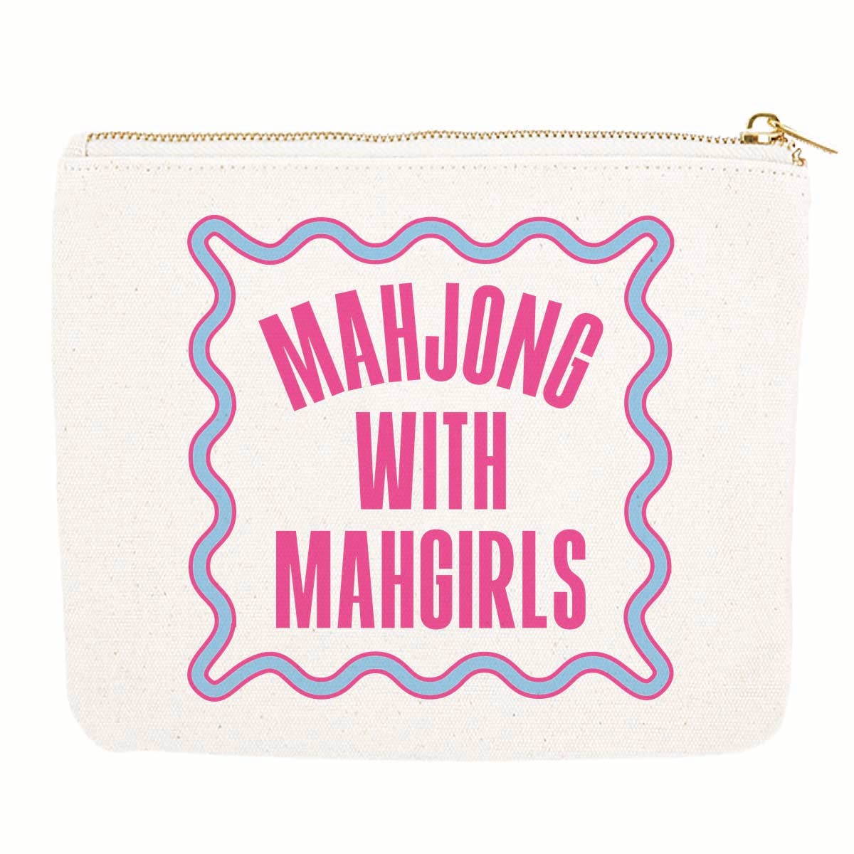 Mahjong Zipper Pouch