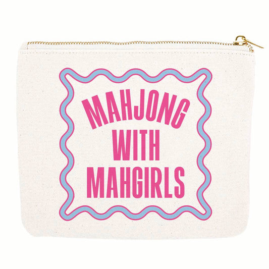 Mahjong Zipper Pouch
