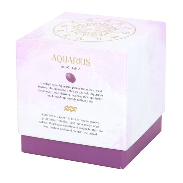Zodiac Crystal Candle