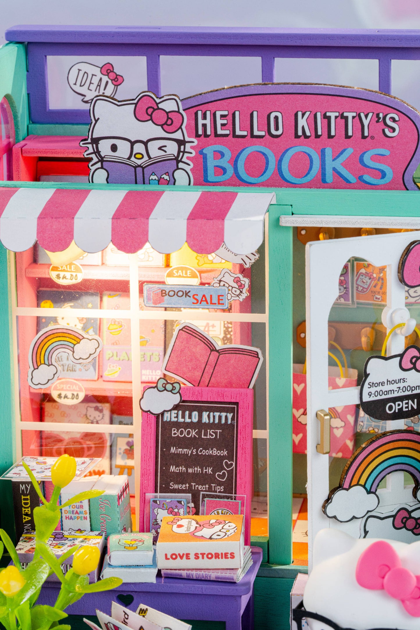 Hello Kitty® Bookstore Kit - DIY Miniature House Kit