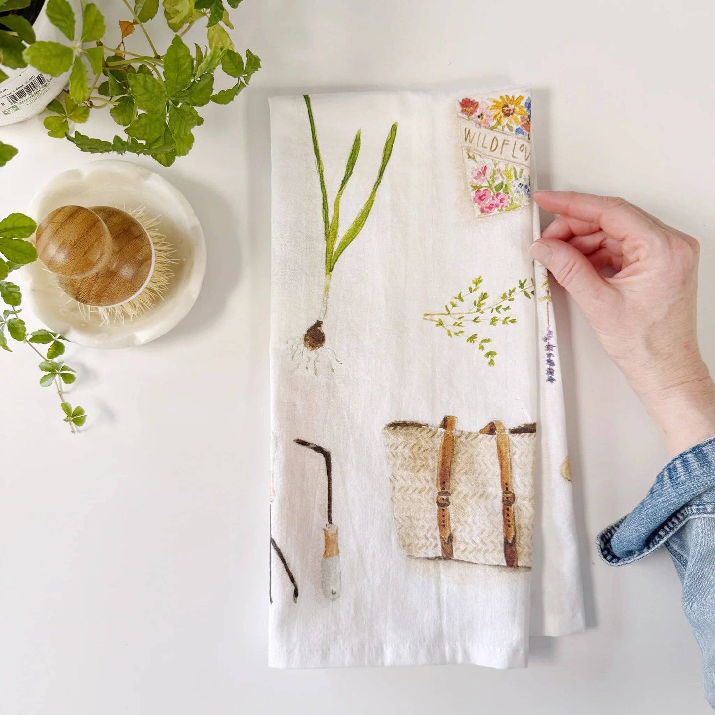 Watercolor Tea Towel