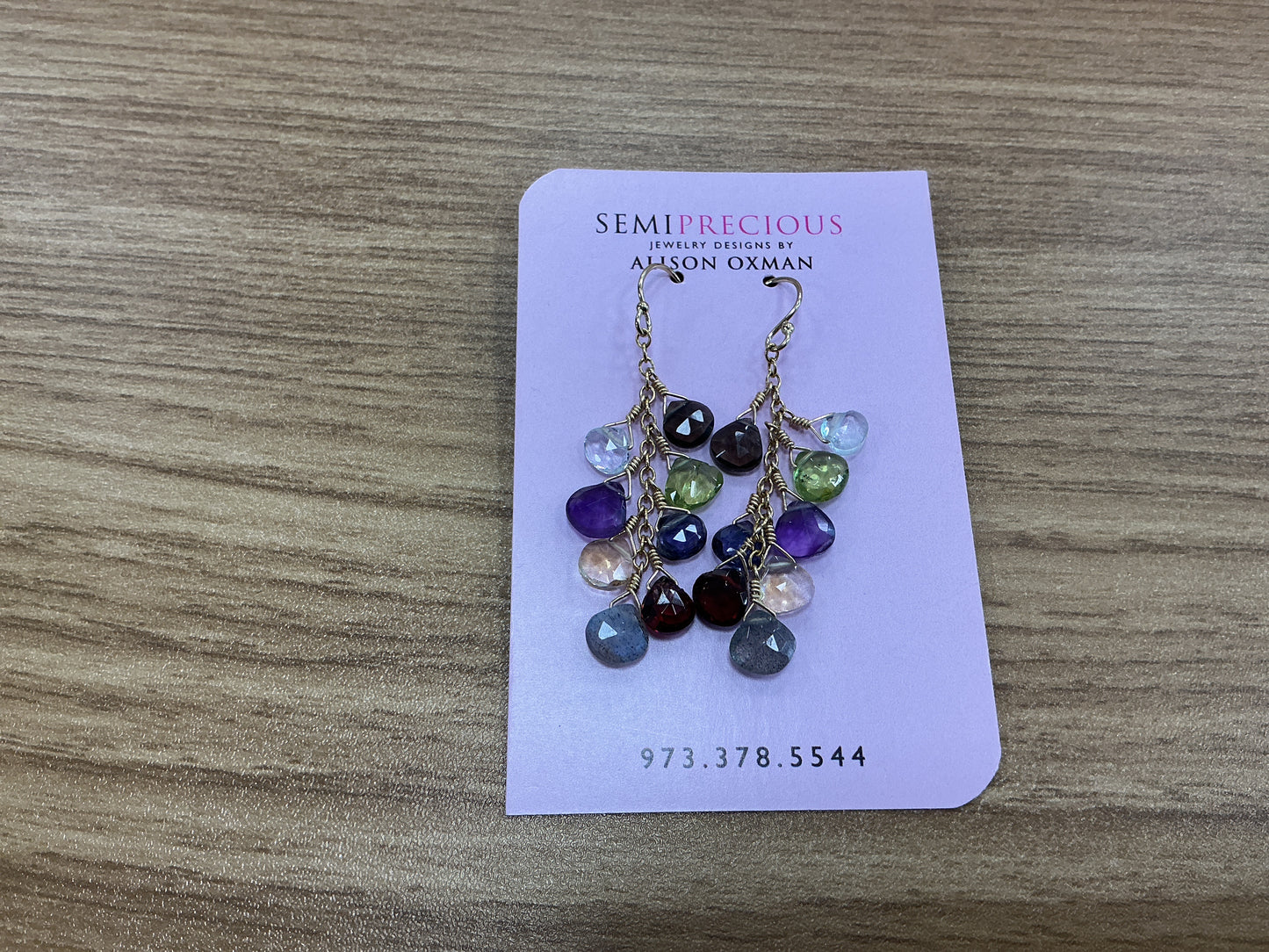 Long Heart Dangle Earrings