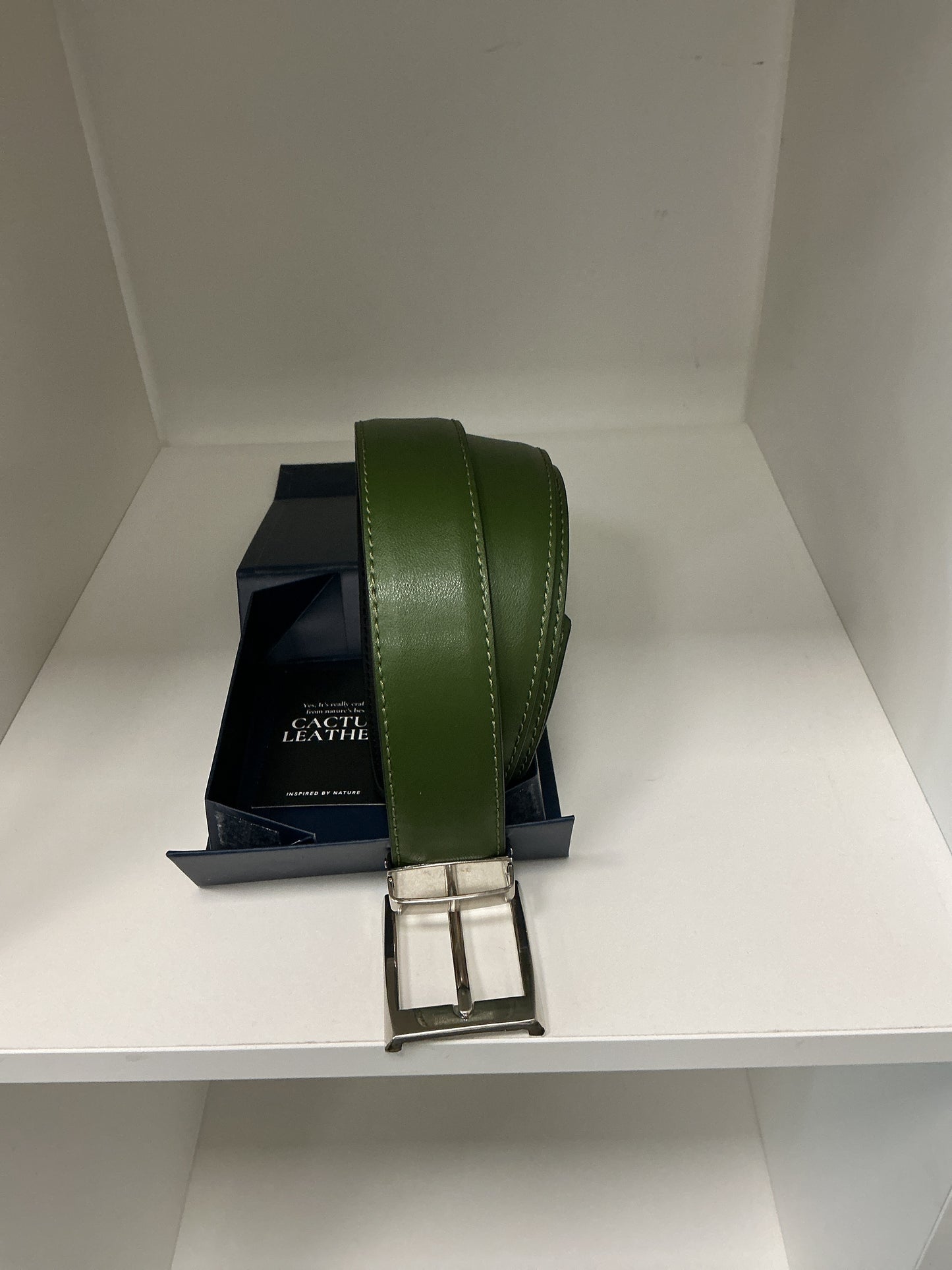 Cactus Leather Belt (Green)