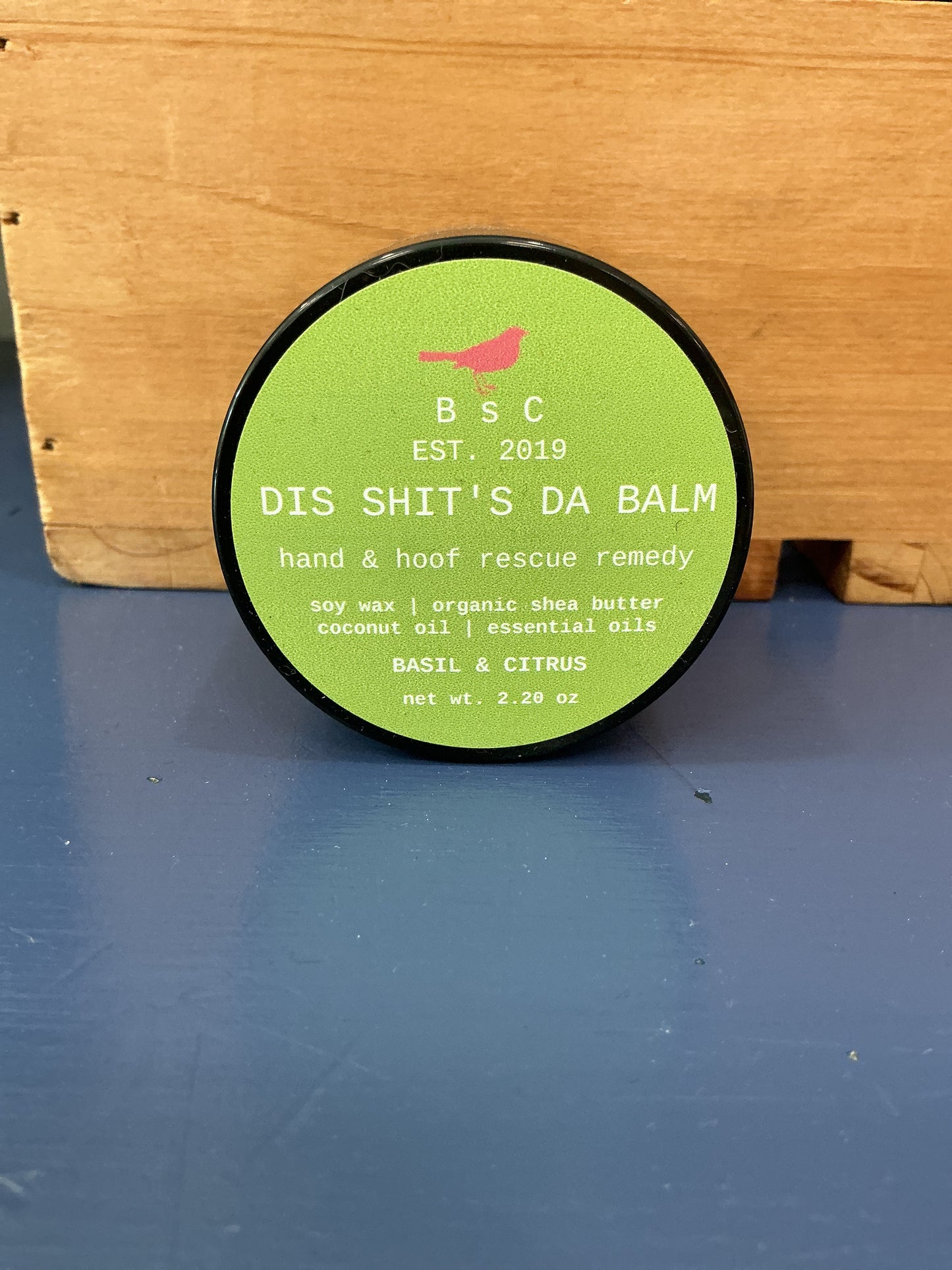 Birdsong Dis Sh*t's Da Balm 2.2oz Amber Glass Jar