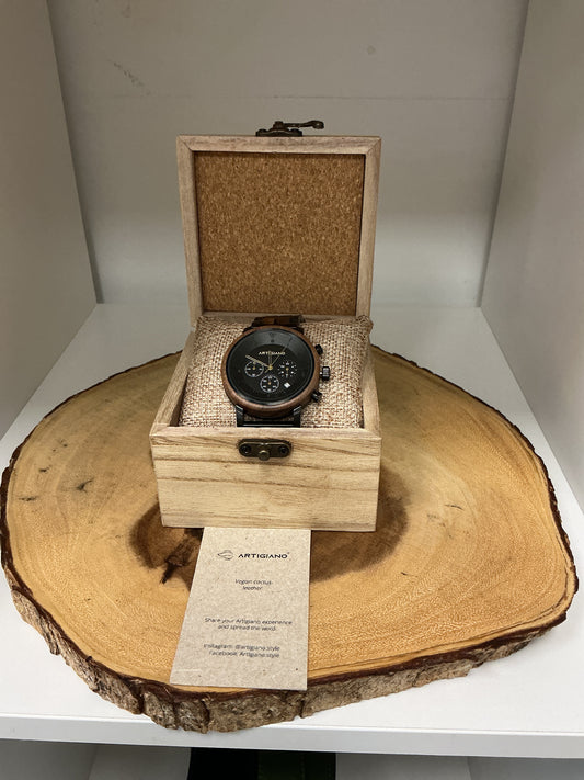 44mm Wooden Watch (Brown)