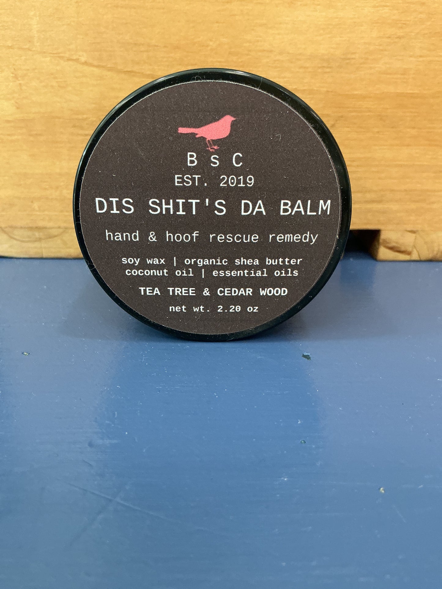 Birdsong Dis Sh*t's Da Balm 2.2oz Amber Glass Jar