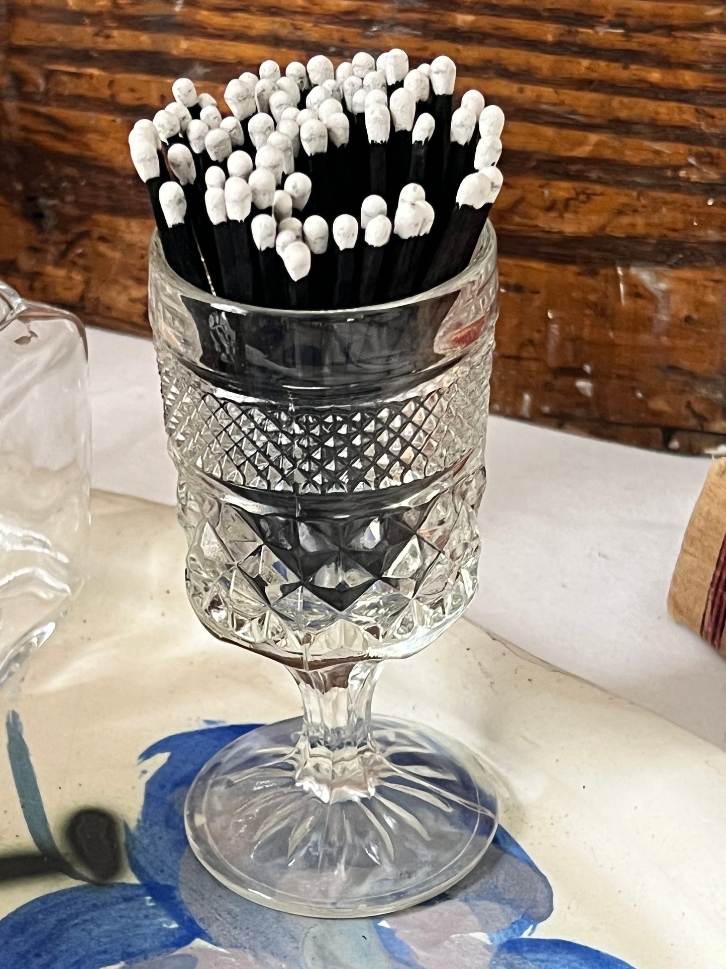 Glass Matchstick Holders