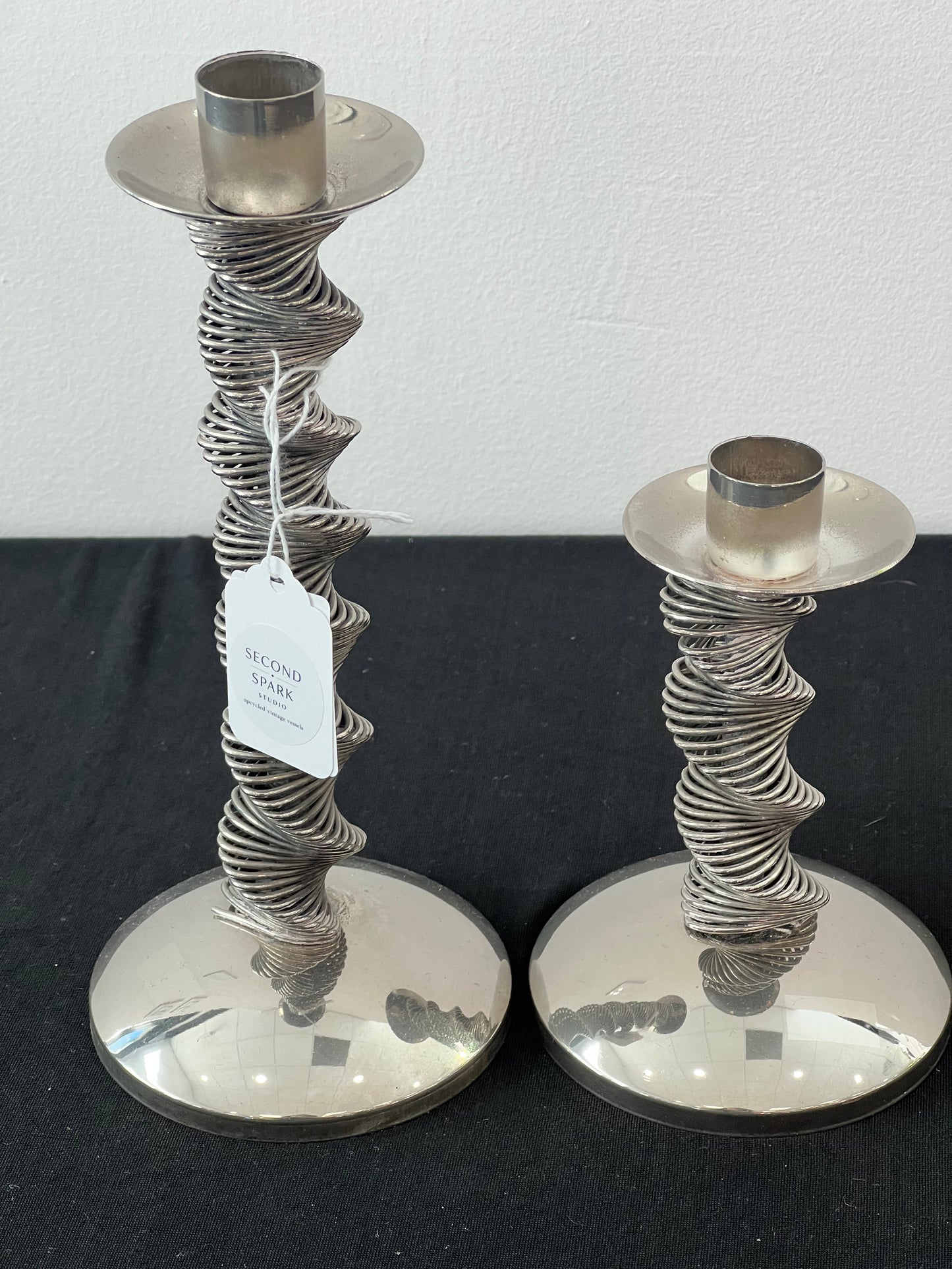 Silver Candlestick Holders