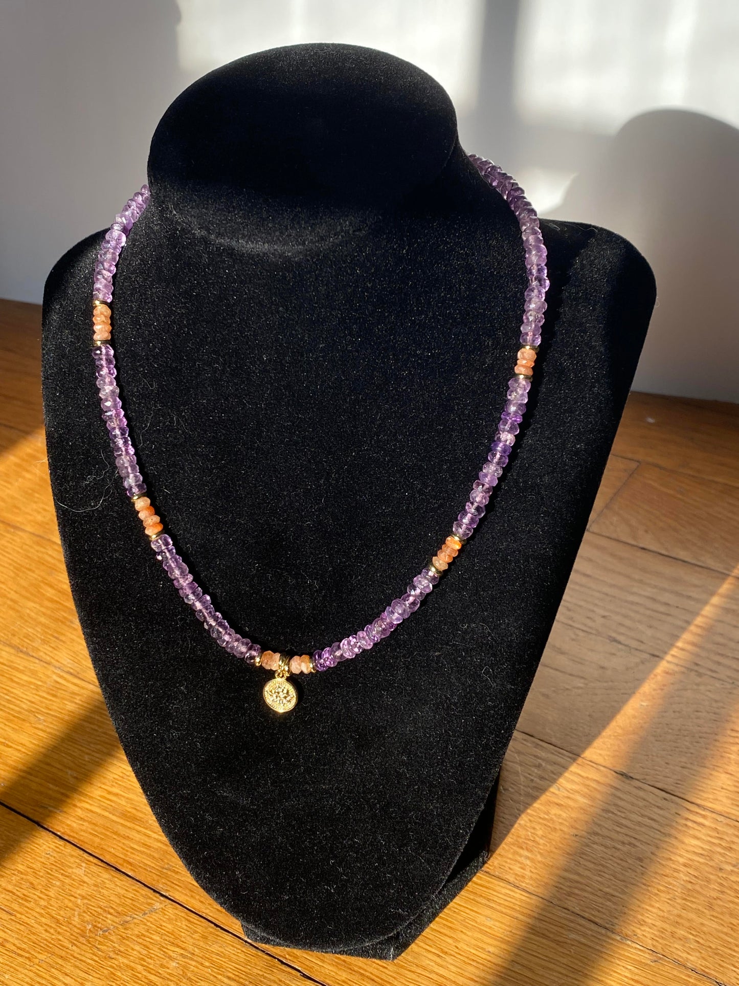 Stone with Charm 1 Necklace