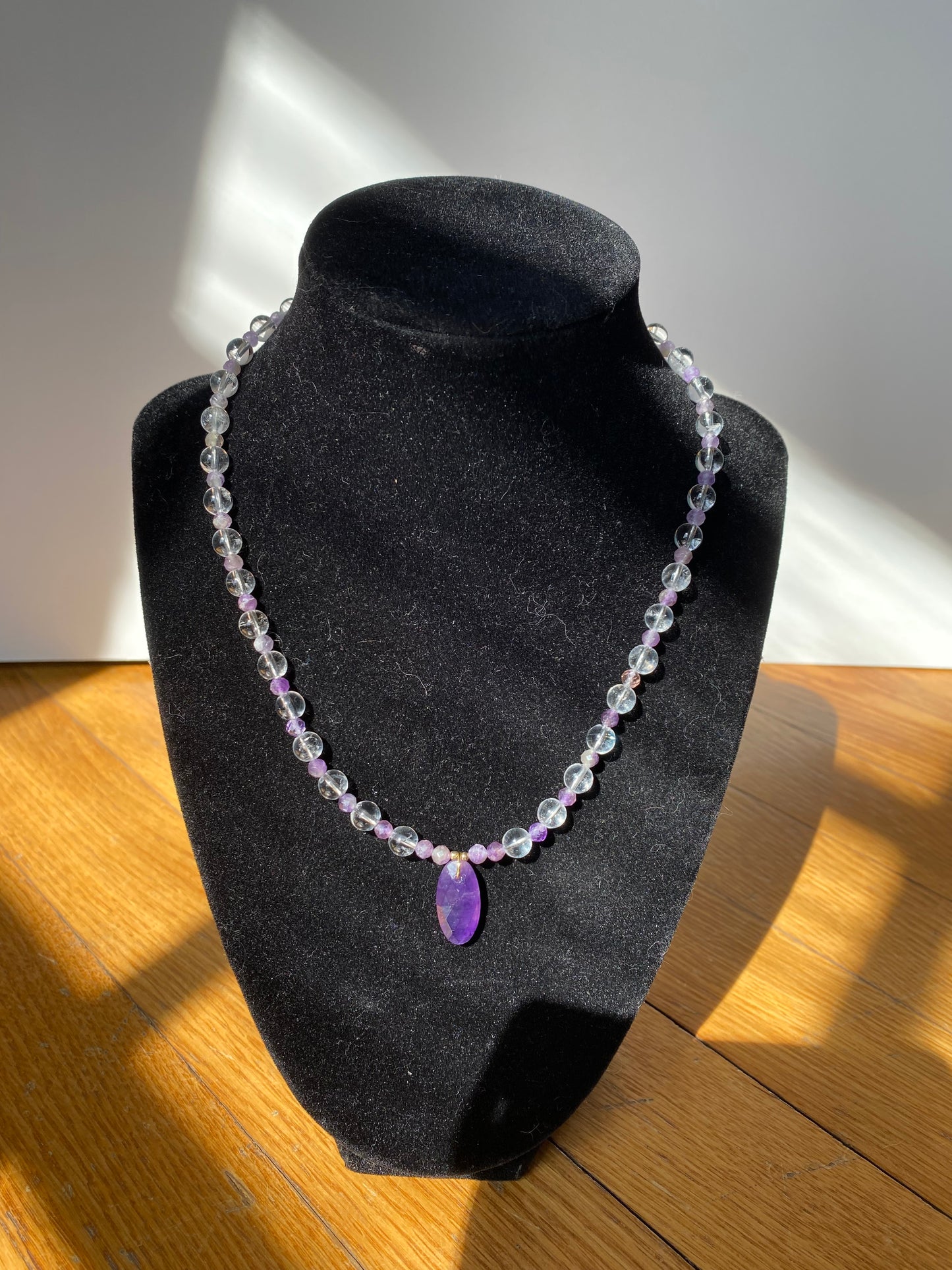 Stone with Charm 2 Necklace