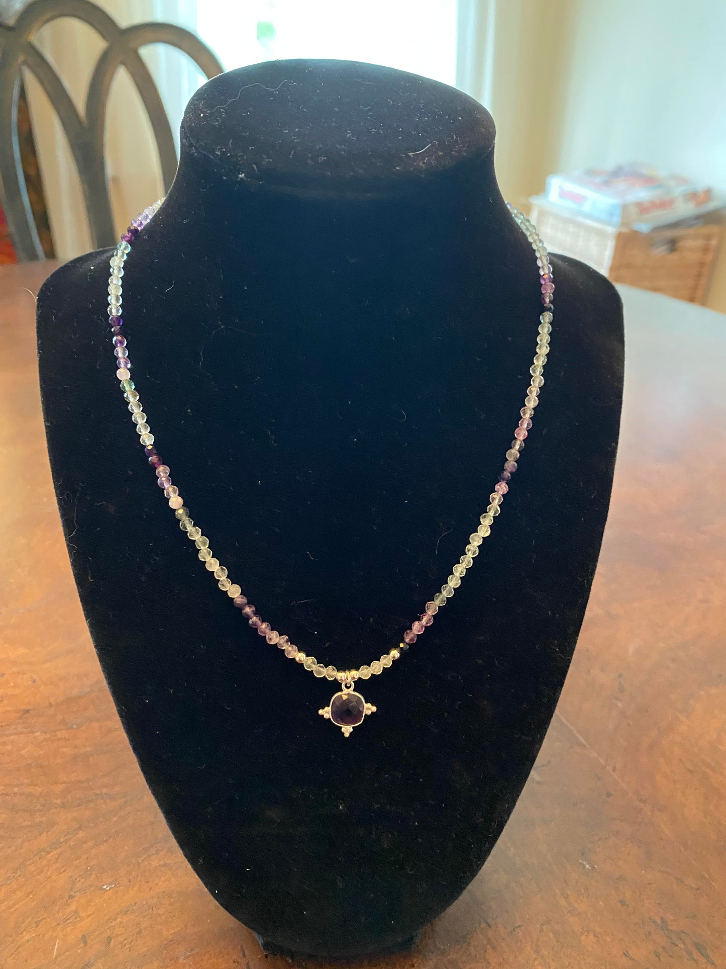 Stone with Charm 2 Necklace