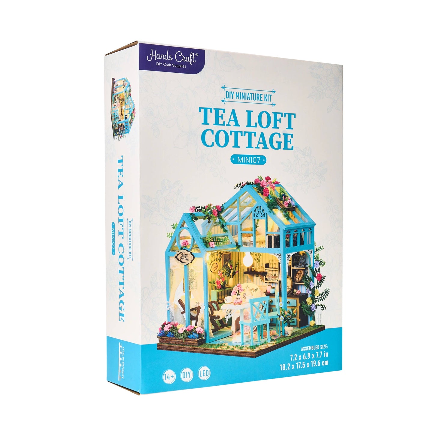 DIY Miniature House Kit: Tea Loft Cottage