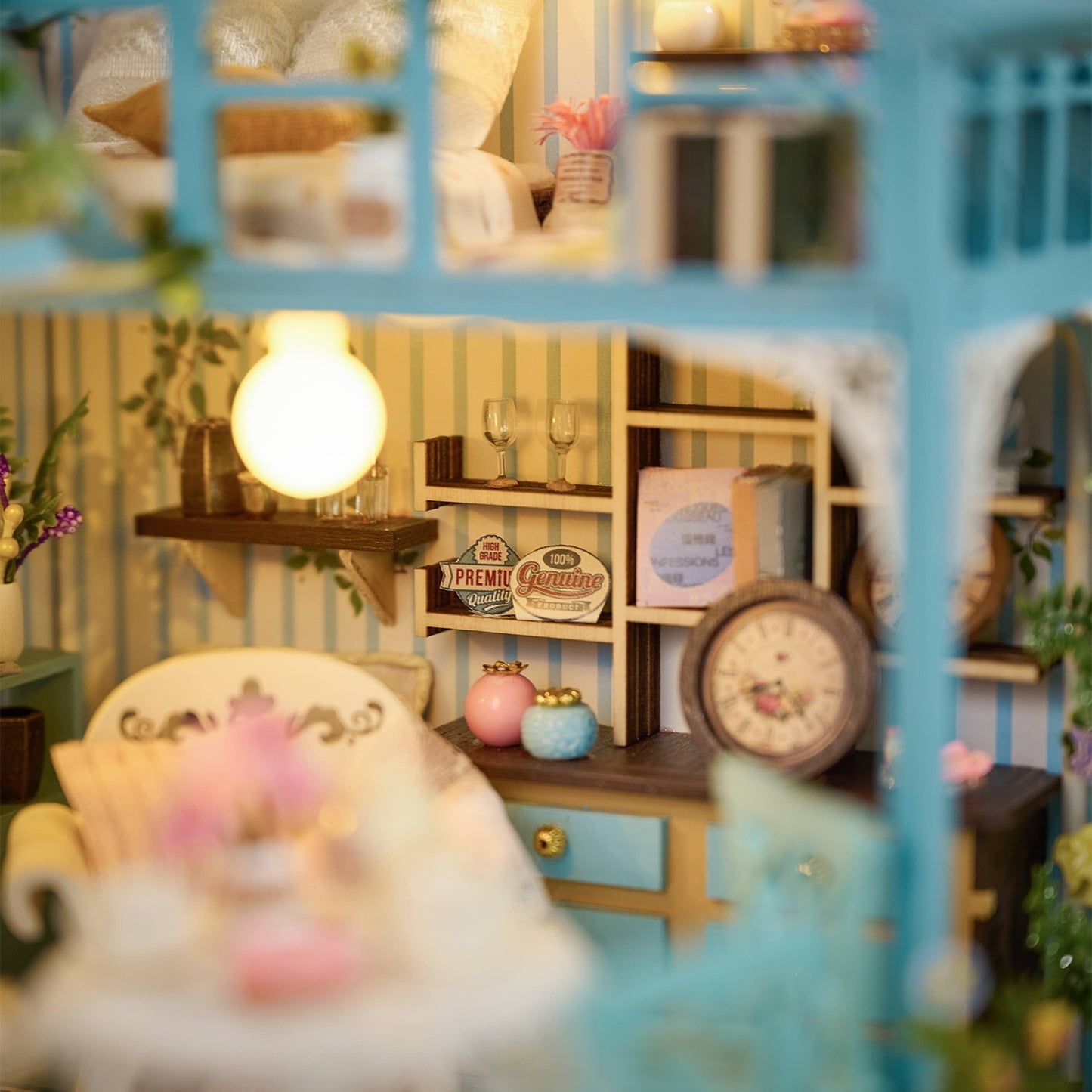 DIY Miniature House Kit: Tea Loft Cottage