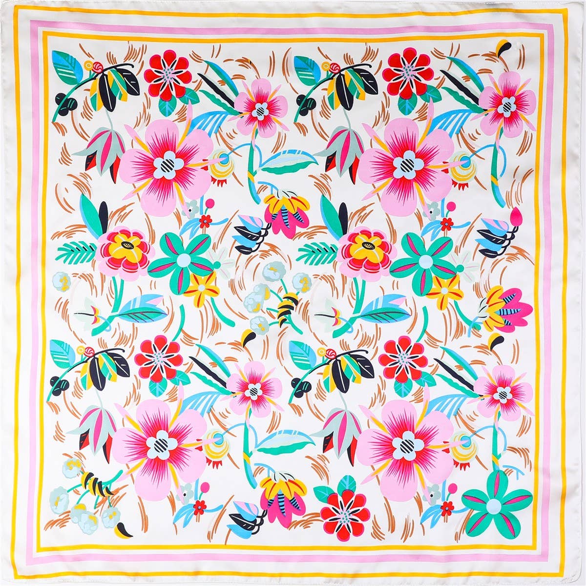 Multi-Color Floral Scarf